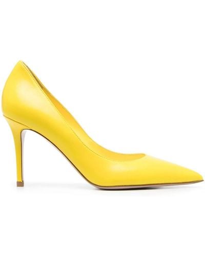 Le Silla 80mm Heeled Court Shoes - Yellow