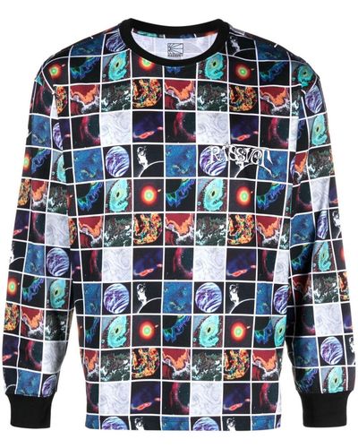 Rassvet (PACCBET) Sweater Met Print - Blauw