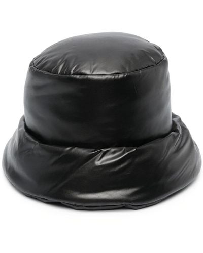 Versace Logo Padded Bucket Hat - Black