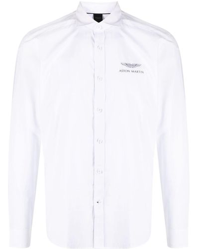 Hackett X Aston Martin Logo-print Shirt - White