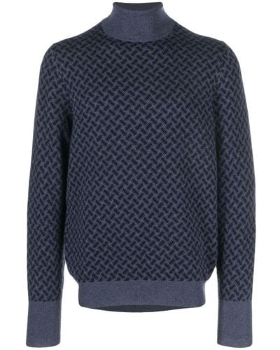 Drumohr Biscottino Cashmere Sweater - Blue