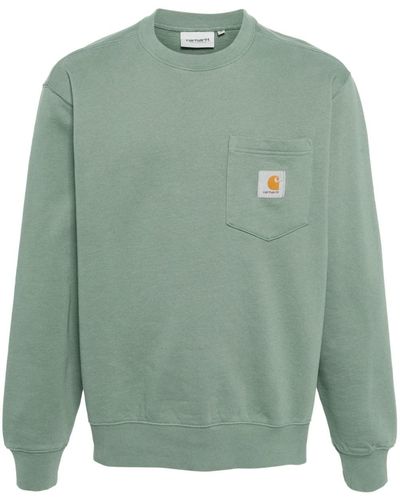 Carhartt Patch-pocket Cotton Sweatshirt - Green