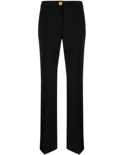Moschino Pressed-crease Button-fastening Tailored Pants - Black
