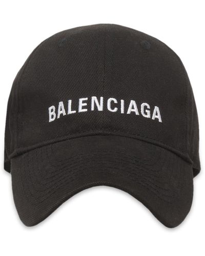 Balenciaga Logo-embroidered Baseball Cap - Black