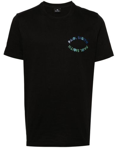PS by Paul Smith T-shirt Van Biologisch Katoen - Zwart