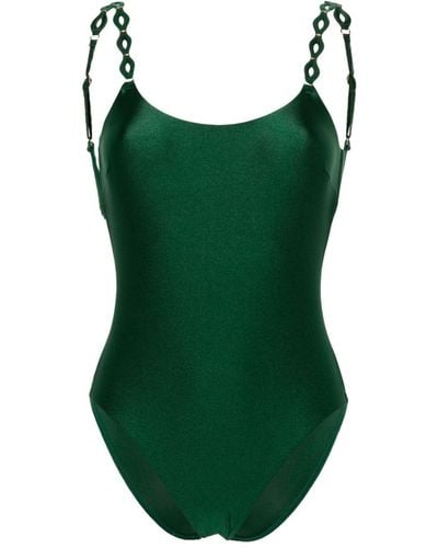 Zimmermann Diamond Trim Swimsuit - Green