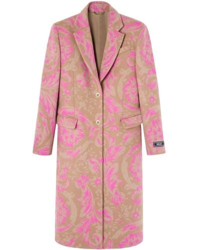 Versace Blazer Met Enkele Rij Knopen - Roze