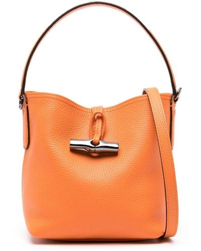 Longchamp Petit sac seau Roseau Essential - Orange
