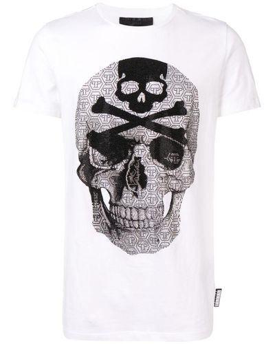 Philipp Plein Rhinestone-embellished Skull T-shirt - Multicolour
