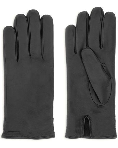 Ferragamo Lined Cashmere Gloves - Black
