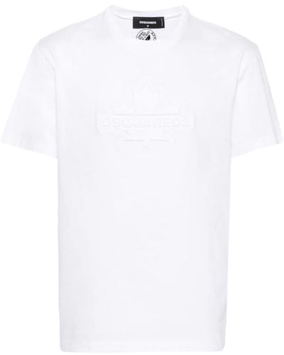 DSquared² Leaf Skater Tシャツ - ホワイト