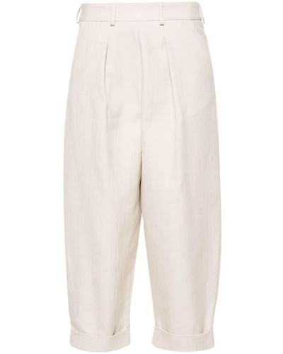 Societe Anonyme Pantalon à coupe courte - Blanc