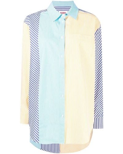 Solid & Striped The Oxford Tunic Hemd - Blau