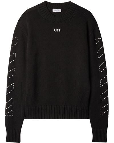 Off-White c/o Virgil Abloh クルーネック プルオーバー - ブラック