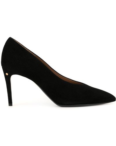 Laurence Dacade Vivette Suede Court Shoes - Black