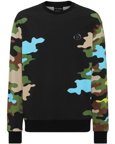 Philipp Plein Camouflage Long-sleeve Sweatshirt - Black