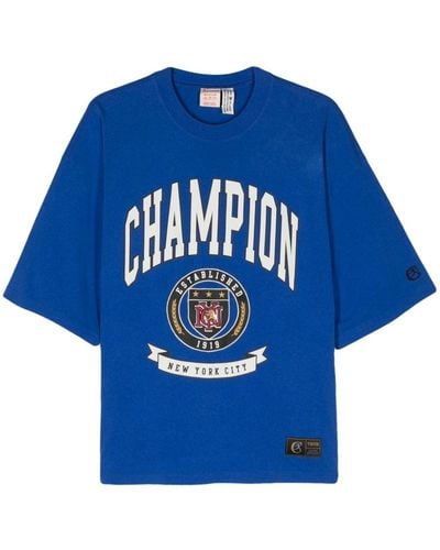 Champion T-shirt Reverse Weave NYC - Blu