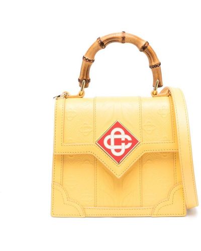 Casablancabrand Mini Jeanne Leather Bag - Yellow