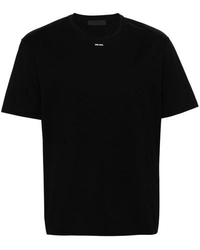 Prada T-shirt con logo - Nero