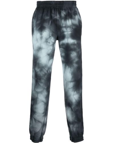 Styland Organic Cotton Tie-dye Track Trousers - Blue