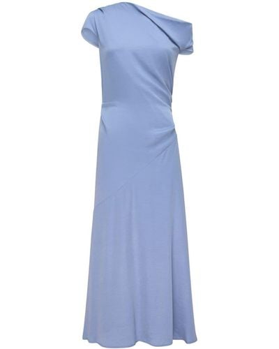 Rachel Gilbert Aries Crepe Midi Dress - Blue