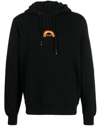 Sandro X Wrangler hoodie à logo brodé - Noir