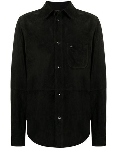 Stefano Ricci Chest Patch-pocket Shirt Jacket - Black