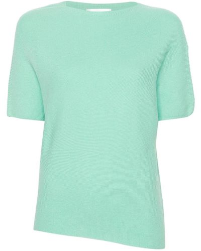 Christian Wijnants Klanni Asymmetric Knitted T-shirt - Green