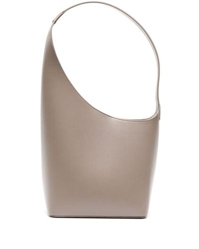 Aesther Ekme Demi Lune Leather Shoulder Bag - Grey