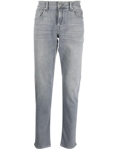 7 For All Mankind テーパード スキニージーンズ - グレー