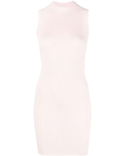 Heron Preston Sleeveless Ribbed Minidress - Pink