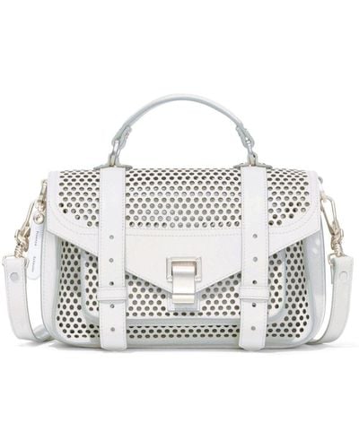 Proenza Schouler Ps1 Tiny Leather Tote Bag - White