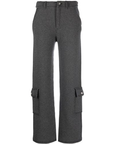 Barrie Mid-rise Cargo Trousers - Grey
