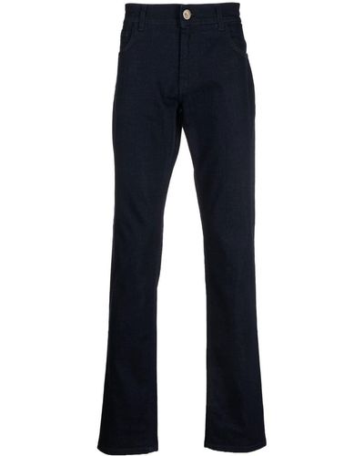 Corneliani Mid-rise Straight-leg Pants - Blue