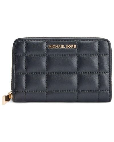 Michael Kors Small Jet Set Quilted Wallet - Grey