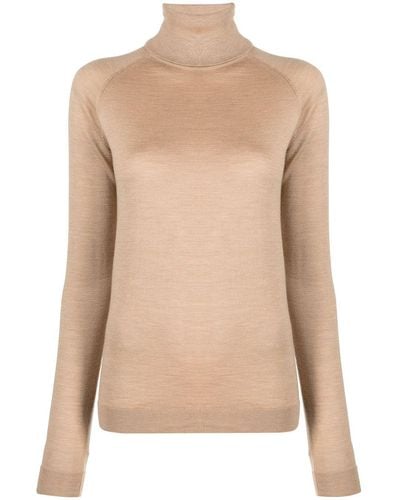 ARMARIUM Roll-neck Fine-knit Sweater - Natural