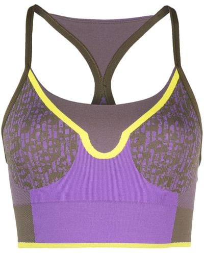 adidas By Stella McCartney Truestrength Seamless Yoga Sports Bra - Purple