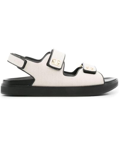 Givenchy Logo-plaque Sandals - White