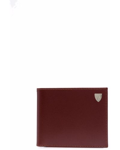 Aspinal of London Bi-fold Leather Wallet - Brown
