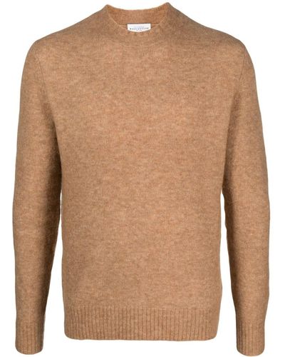 Ballantyne Long-sleeved Mock-neck Sweater - Brown