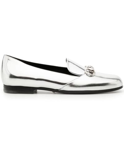 Gucci Metallic Loafers - Wit
