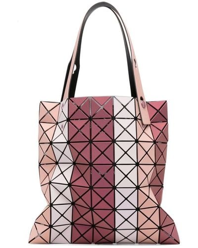 Bao Bao Issey Miyake Sac cabas Prism à design géométrique - Rouge