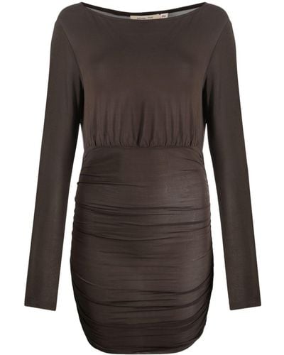 Paloma Wool Ruched Long-sleeved Top - Brown