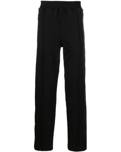 Versace Pleated Cotton Trousers - Black