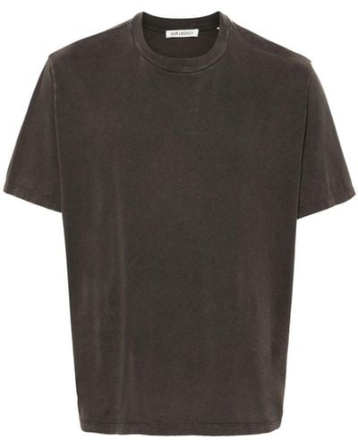 Our Legacy Drop-shoulder cotton T-shirt - Schwarz