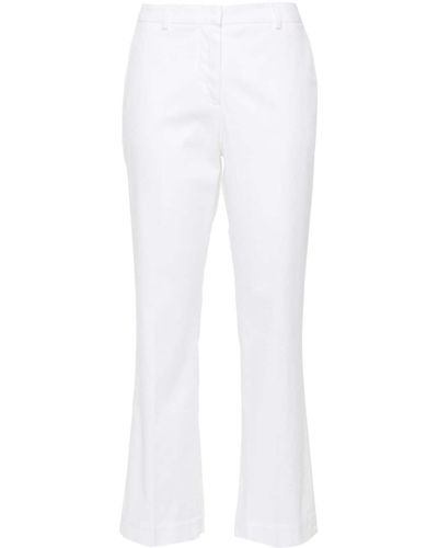 PT Torino Pressed-crease Trousers - Wit