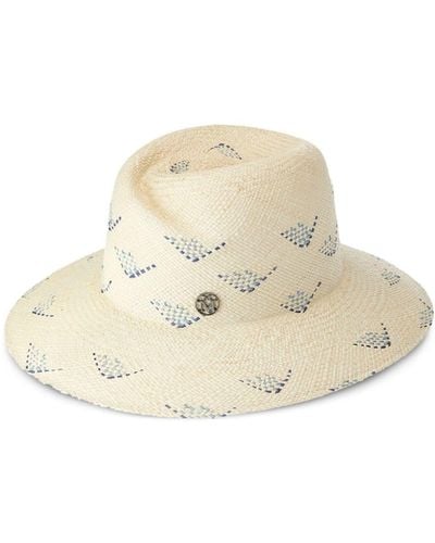 Maison Michel Virginie Straw Fedora - Natural