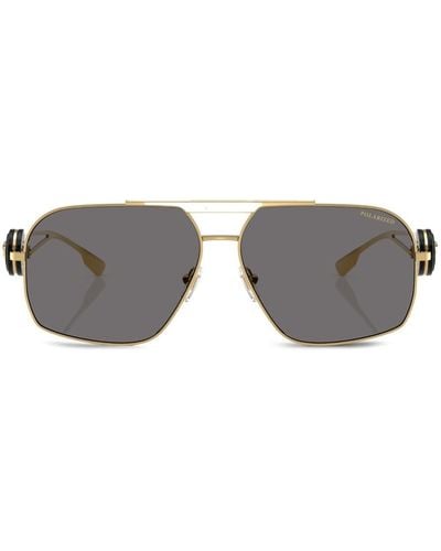 Versace Medusa Pilot-frame Sunglasses - Grey