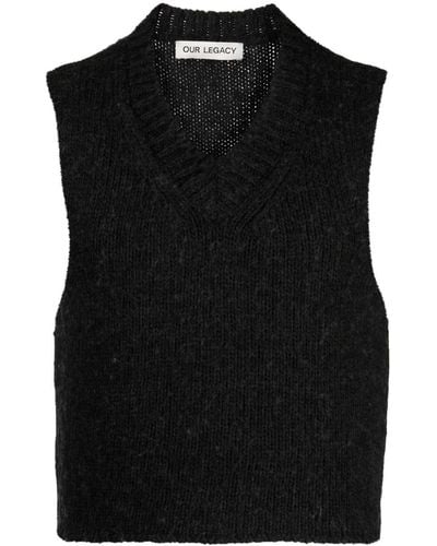 Our Legacy Gilet crop - Nero