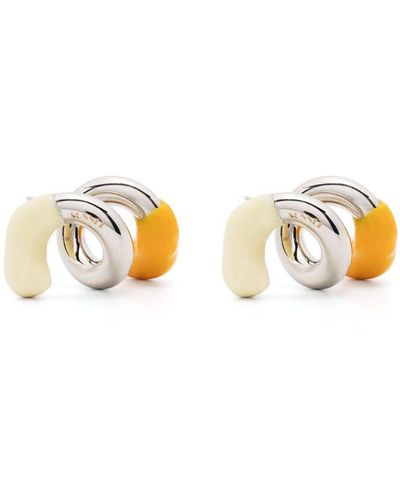 Sunnei Fusillo Spiral-bound Earrings - Metallic